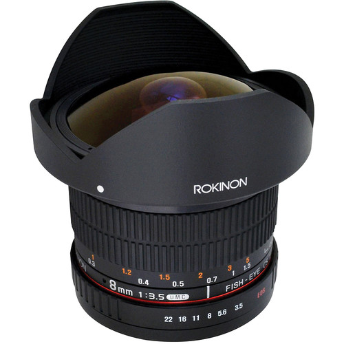 Lente Rokinon 8mm f/3.5 HD Fisheye para Canon EF