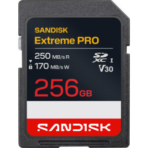 SD Extreme Pro 256GB 250mbs