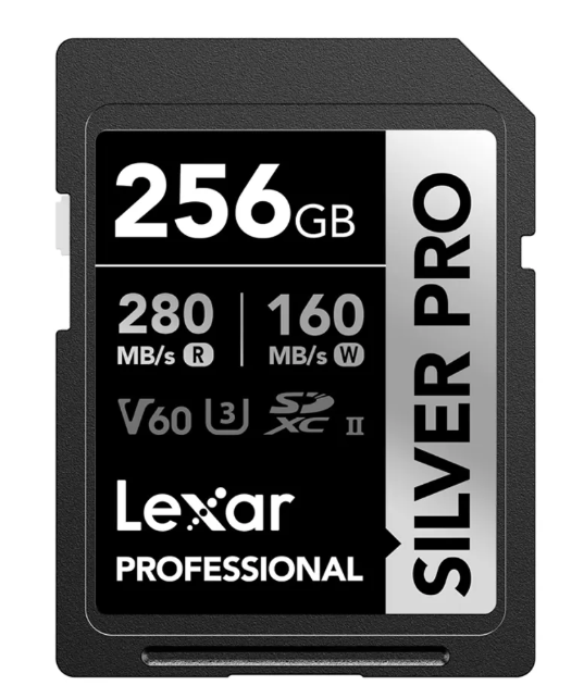 Lexar SD 256GB V60 280mbs