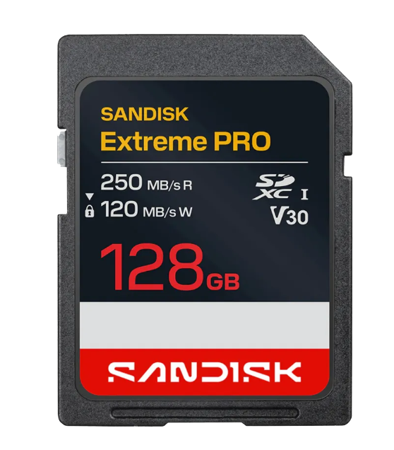 SD Extreme Pro 128GB 250mbs