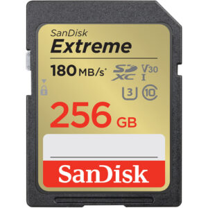 SD Extreme 256GB 180mbs