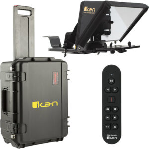Elite Pro Universal Teleprompter for iPad and iPad Pro with Bluetooth Remote & Rolling Hard Case (Version 2) MFR #PT-ELITE-PRO2-TKRC