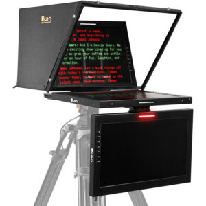 19" PTZ Teleprompter with Widescreen Monitor & 19" Talent Monitor Kit MFR #PT419W-PTZ-TM