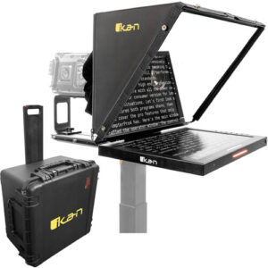 19" Teleprompter with Widescreen Script Monitor & Travel Kit MFR #PT419W-TK