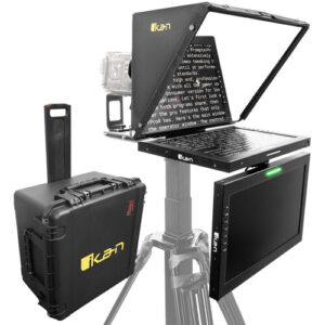 19" Teleprompter with Widescreen Script Monitor, Talent Monitor & Travel Kit MFR #PT419W-TM-TK