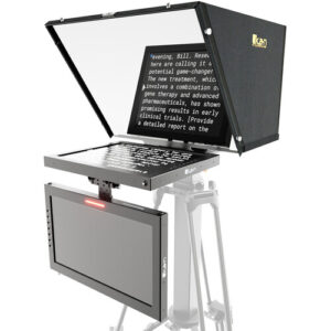 Professional 17" SDI High-Bright PTZ Teleprompter with 19" Widescreen Talent Monitor MFR #PT4700S-PTZ-TM