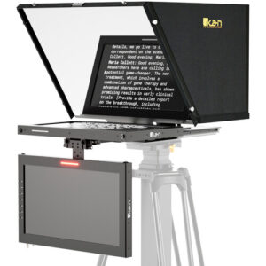 Professional 15" SDI/HDMI PTZ Teleprompter with Widescreen Talent Monitor MFR #PT415-PTZ-TM