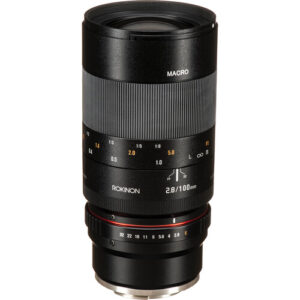 Lente Rokinon 100mm f/2.8 Macro para Sony E