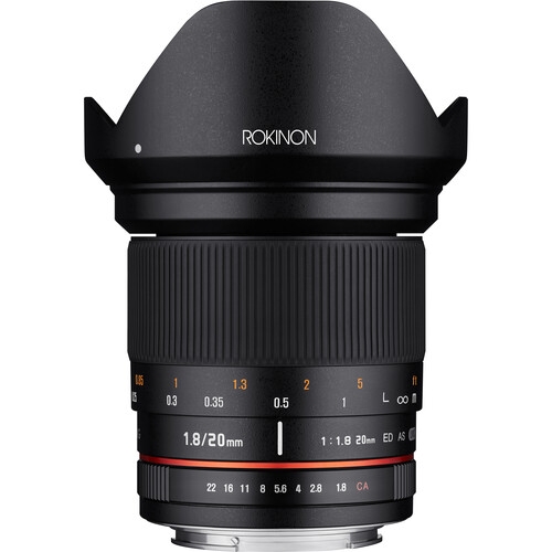 Lente Rokinon 20mm f/1.8 ED AS UMC para Fujifilm X