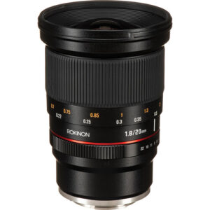 Lente Rokinon 20mm f/1.8 ED AS UMC para Sony E