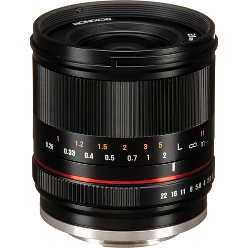 Lente Rokinon 21mm f/1.4 para Canon EF-M