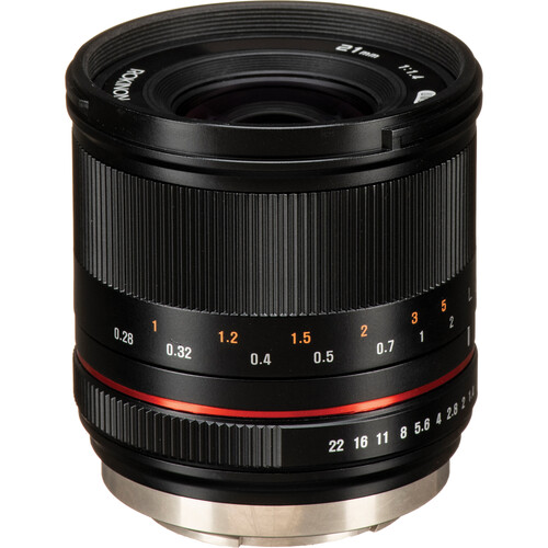 Lente Rokinon 21mm f/1.4 para Fujifilm X