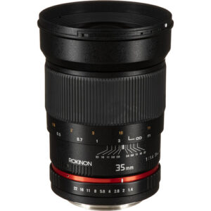 Lente Rokinon 35mm f/1.4 AS UMC para Canon EF