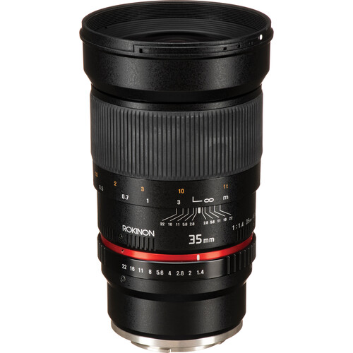 Lente Rokinon 35mm f/1.4 AS UMC para Sony E