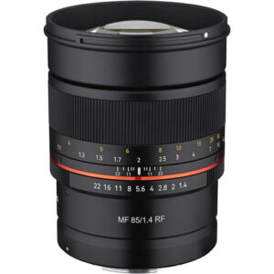 Lente Rokinon 85mm f/1.4 para Canon RF