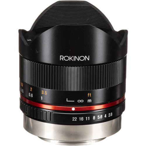 Lente Rokinon 8mm f/2.8 UMC Fisheye II para Fujifilm X