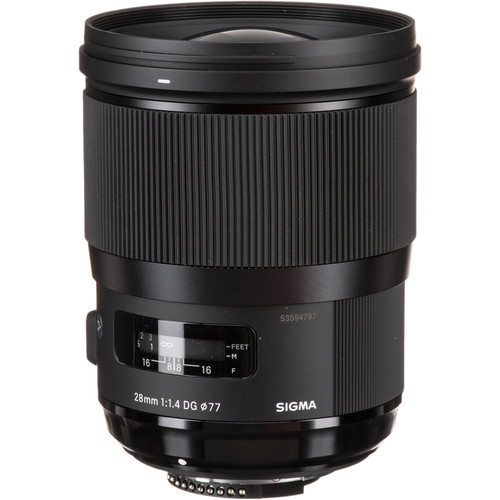 Lente Sigma 28mm f/1.4 DG HSM Art Lens for Nikon F