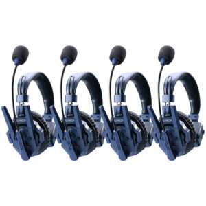 Synco Xtalk Master Full-Duplex MasterFree Intercom System with 4 Single-Ear Headsets