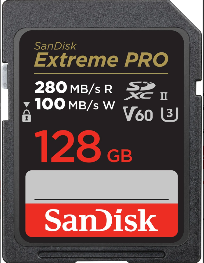 SD 128GB Extreme PRO V60 280mbs