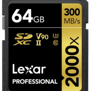 Lexar SD 64GB v90 300mbs